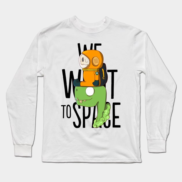 We Went to Space Long Sleeve T-Shirt by Sons of Skull